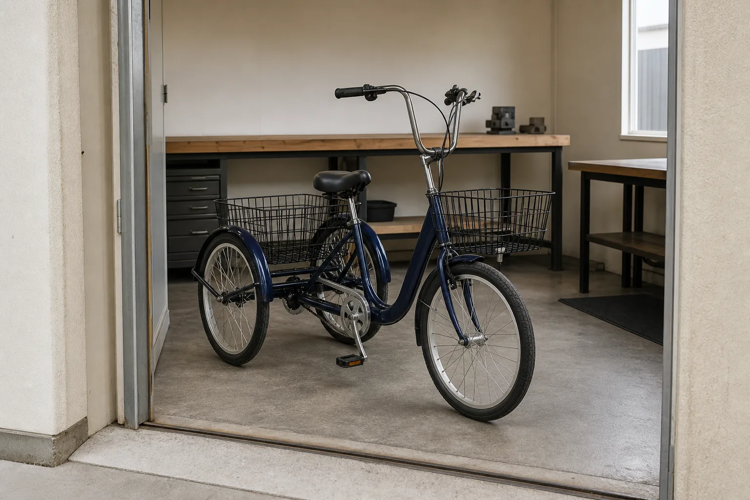 Buying a trike? Measure the doorway, the gate, and the shop bench first